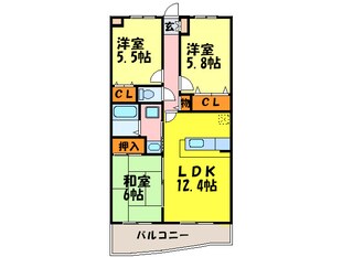 グランヴィル名宝の物件間取画像